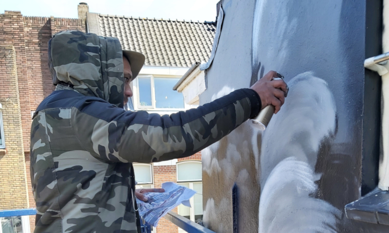 Paul Watty streetart van Brouwerij 't IJ